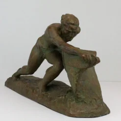 Clearance Pamono Art Deco Terracotta Sculpture by Ugo Cipriani, 1930s