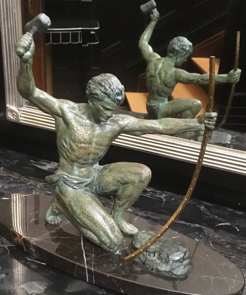 Discount Pamono Art Deco The Blacksmith Sculpture by G. Hervor