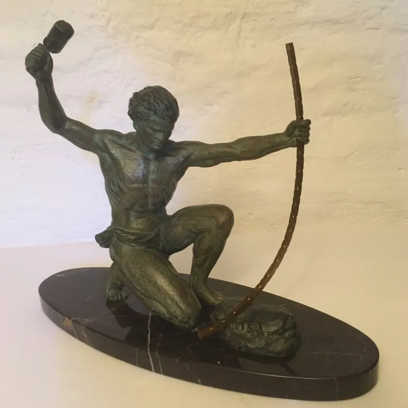 Discount Pamono Art Deco The Blacksmith Sculpture by G. Hervor