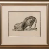 Pamono Art Deco Tiger Lithograph by Paul Jouve, 1920s> Art Deco