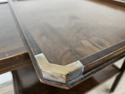 Pamono Art Deco Tray in Wood and Metal by Fada Asiago, 1930><noscript><img width=
