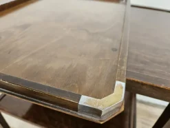 Pamono Art Deco Tray in Wood and Metal by Fada Asiago, 1930><noscript><img width=