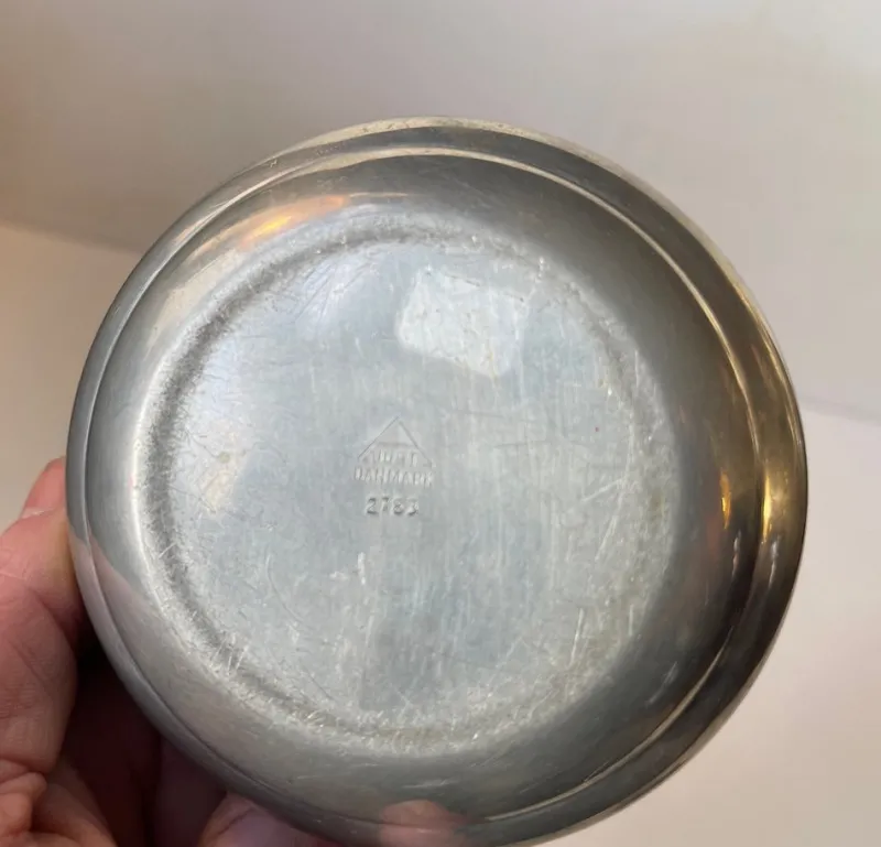 Pamono Art Deco Trinket Jar in Pewter by Just Andersen, 1930s> Dinnerware Accessories