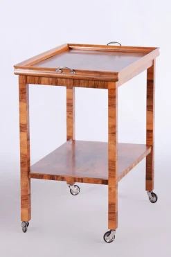 Pamono Art Deco Trolley in Walnut, 1930s><noscript><img width=