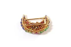 Sale Pamono Art Deco Tutti Frutti Clip Brooch from Cartier
