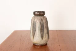Pamono Art Deco Vase in Green and Gray Glazed Ceramic by Edouard Grégoire, 1920s><noscript><img width=