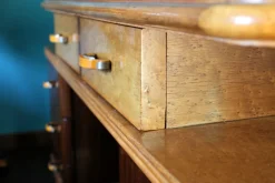 Pamono Art Deco Veneer Rosewood and Maple Vanity with Bakelite Handles, Italy, 1930s><noscript><img width=