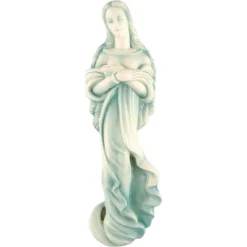 Pamono Art Deco Wall Figure in Glazed Ceramics Madonna Wall Figure from Goldscheider, Austria> Art Deco