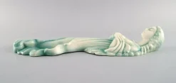 Pamono Art Deco Wall Figure in Glazed Ceramics Madonna Wall Figure from Goldscheider, Austria><noscript><img width=