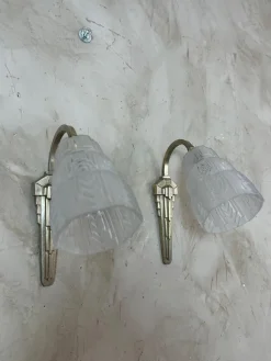 Pamono Art Deco Wall Lights, 1930, Set of 2><noscript><img width=