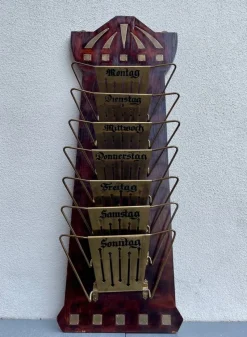 Pamono Art Deco Wall Mounted Magazine Rack, Germany, 1920s> Magazine Racks