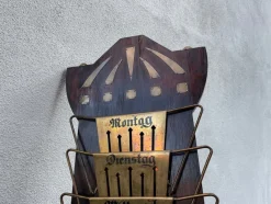 Pamono Art Deco Wall Mounted Magazine Rack, Germany, 1920s><noscript><img width=