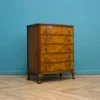 Sale Pamono Art Deco Walnut and Walnut Veneer Chest of Drawers, 1950s