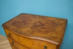 Sale Pamono Art Deco Walnut and Walnut Veneer Chest of Drawers, 1950s