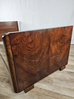 Clearance Pamono Art Deco Walnut Bed, 1940