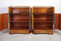 Outlet Pamono Art Deco Walnut Bedside Tables by Jindrich Halabala for Up Zavody, 1940s, Set of 2
