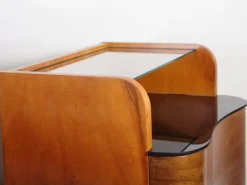 Outlet Pamono Art Deco Walnut Bedside Tables by Jindrich Halabala for Up Zavody, 1940s, Set of 2