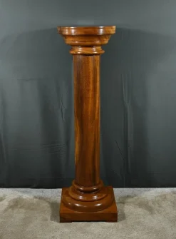 Pamono Art Deco Walnut Column, 1930> Pedestals And Columns