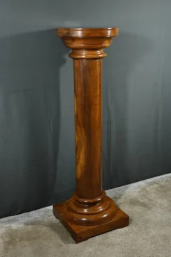 Pamono Art Deco Walnut Column, 1930> Pedestals And Columns