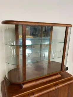 Clearance Pamono Art Deco Walnut Showcase, 1930s