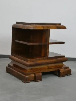 Hot Pamono Art Deco Walnut Showcase, 1930s, Set of 2