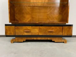 Pamono Art Deco Walnut Showcase, 1930s