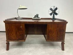 Pamono Art Deco Walnut Writing Desk, 1930s> Desks