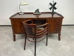 Pamono Art Deco Walnut Writing Desk, 1930s><noscript><img width=