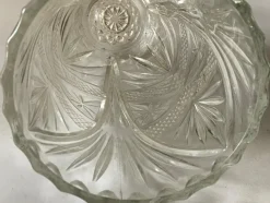 Clearance Pamono Art Deco White Champagne Cooler in Glass, France, 1940s