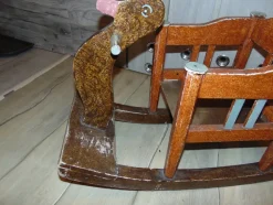 Pamono Art Deco Wooden Duck, Rocker, 1920s><noscript><img width=