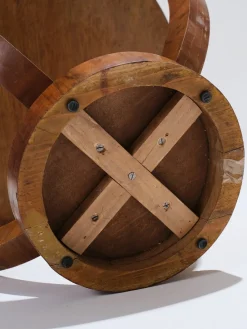 Online Pamono Art Deco Wooden Pedestal Table, 1930s