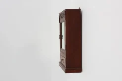 Pamono Art Deco Wooden Shaving Cabinet with Beveled Mirror, France, 1920s><noscript><img width=