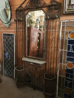 Pamono Art Deco Wrought Iron Cloakroom><noscript><img width=