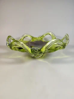 Pamono Art Glass Bowl by Milan Dobiáš for Chříbská, 1964> Bowls