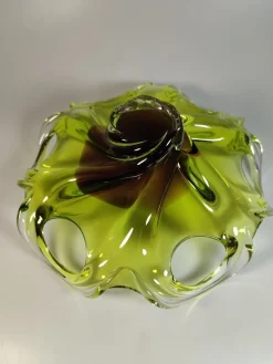 Pamono Art Glass Bowl by Milan Dobiáš for Chříbská, 1964><noscript><img width=