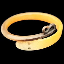 Pamono Art Nouveau Bakelite Bangle in Snake Shape, 1910s><noscript><img width=