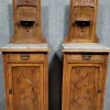 Pamono Art Nouveau Bedside Tables in Walnut, 1890s, Set of 2> Nightstands