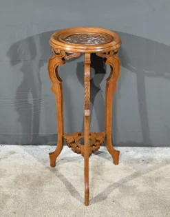 Pamono ,Art Nouveau Beech Bolster, 1890s> Pedestals And Columns