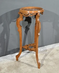 Pamono ,Art Nouveau Beech Bolster, 1890s> Pedestals And Columns