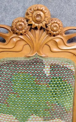 Online Pamono Art Nouveau Bench in the style of Alfonce Mucha, 1900s