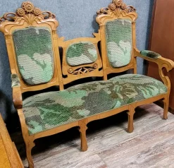 Online Pamono Art Nouveau Bench in the style of Alfonce Mucha, 1900s