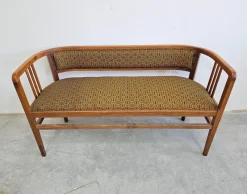 Discount Pamono Art Nouveau Bench in Walnut by Otto Wagner, 1890s