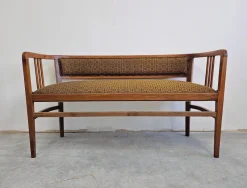 Discount Pamono Art Nouveau Bench in Walnut by Otto Wagner, 1890s