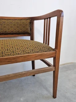 Discount Pamono Art Nouveau Bench in Walnut by Otto Wagner, 1890s