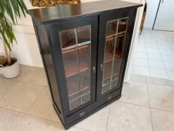 Sale Pamono Art Nouveau Black Display Cabinet
