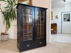 Sale Pamono Art Nouveau Black Display Cabinet