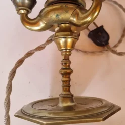 Pamono Art Nouveau Bouillotte Desk Lamp, 1920s><noscript><img width=