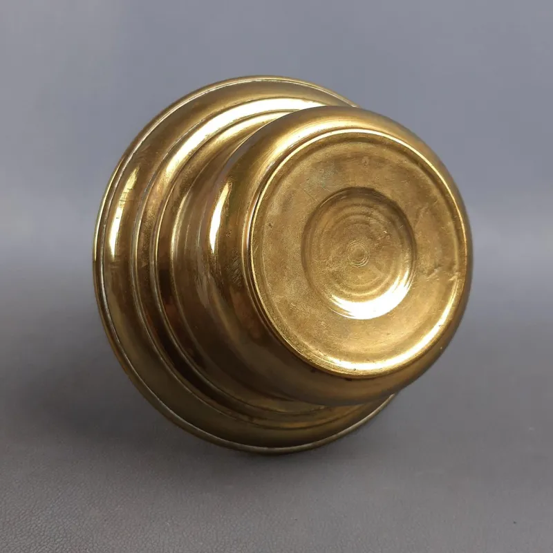 Pamono Art Nouveau Brass and Glass Oil Lamp from Matador Brenner, 1930s> Candleholders
