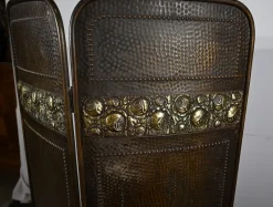 Pamono Art Nouveau Brass Screen, 1900><noscript><img width=