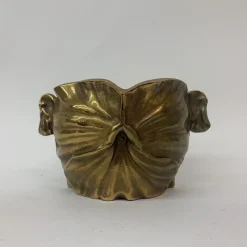Pamono Art Nouveau Bronze Flower Pot, 1930s> Planters And Jardiniere